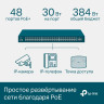 Коммутатор TP-LINK TL-SG3452P 52-портовый гигабитный